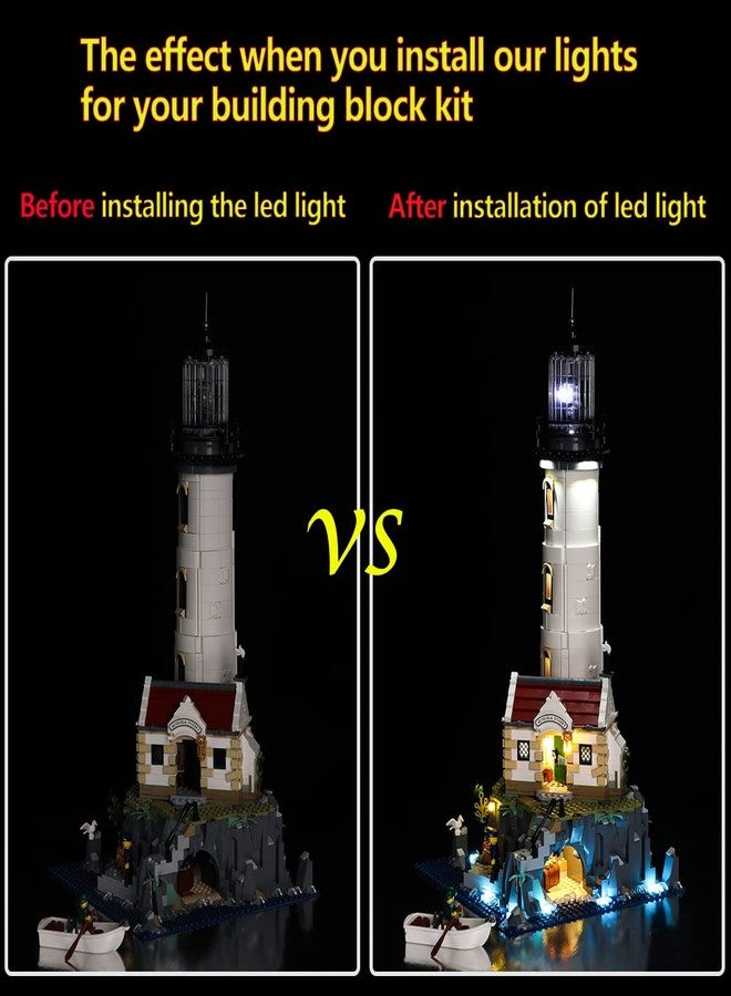 Kyglaring LED Light Kit Compatible with Lego Set 21335, Lighting Accessories Compatible with Home Ideas Motorized Lighthouse, Lights Only (Model Not Included), Classic Version. - Image 3